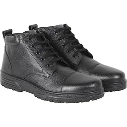 liberty Warrior 7190-166 Police Boots for Men, Genuine Leather, Single Density PU Sole, Hard Toe, Light Weight, Black & Tan, Sizes-5UK-12UK-picture-37