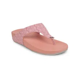 Liberty Women's A-HA DIVA-60E Peach Slip On T-Strap Sandals-picture-30