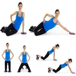 LICHTS 1 Pair Glider Slide Discs Fitness Gliding Gym Slider Exercise Core Red-picture-13