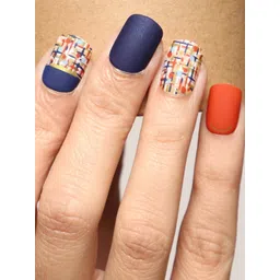 LICK Pack Of 12 Blue Matte Artificial Acrylic Nail Extension Nail Art-picture-10