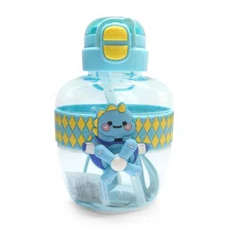 Lifaura Turquoise Blue & Yellow Single Plastic Printed Water Bottle-picture-19