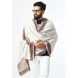 Life and style Wool Self Design Men Shawl-picture-11