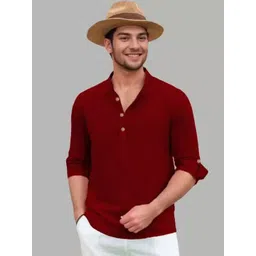 LIFE ROADS Mandarin Collar Pure Cotton Kurta-picture-10