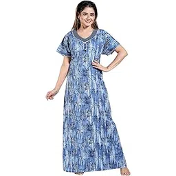 life-tale Women's Cotton Maxi/Nighty/Night Gown-picture-47