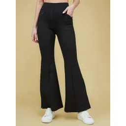 Life With Pockets Black Relaxed Fit Trousers-picture-20