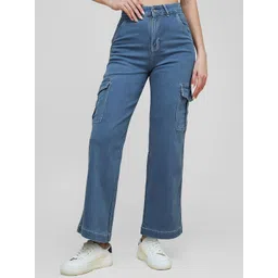 Life With Pockets Women Wide Leg High-Rise Stretchable Jeans-picture-47