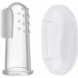 lifekrafts Baby Silicone Finger Toothbrush , Baby Finger Tooth Brush (3 months to 3 years) with storage Box Extra Soft Toothbrush-picture-37