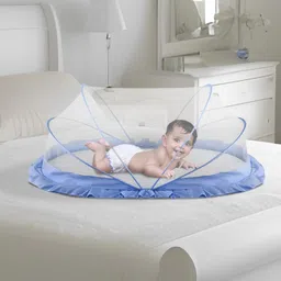lifekrafts Nylon Infants Baby Folding Crib Mosquito Net BLUE Color Crib net Big Size Mosquito Net-picture-36