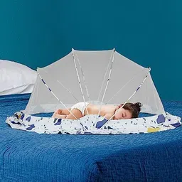 lifekrafts Nylon Kids Washable Foldable Baby Mosquito Net, Bottomless Net for Infants, for Safe & Easy Use | Mosquito Net-picture-25