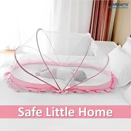 lifekrafts Nylon Kids Washable Foldable Baby Mosquito Net, Bottomless Net for Infants, for Safe & Easy Use | Mosquito Net-picture-11
