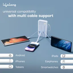 lifelong 10000 mAh 22.5 W Compact Pocket Size Power Bank image 2