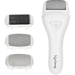 Lifelong Callus Remover for Feet | 1 Year Warranty | Foot Scrubber for Dead Skin, 3 Changeable Roller Heads, Foot Scrubber, Feet Dead Skin Remover, Pedicure Machine with Adapter (LLPCW04, White)-picture-13