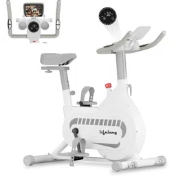 lifelong Fit Pro Spin Bike with 8Kg Flywheel| Adjustable Resistance| Heart Rate Sensor Upright Stationary Exercise Bike-picture-33