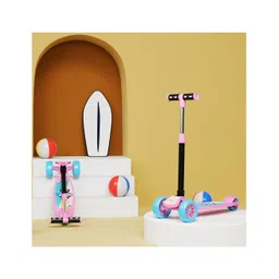 Lifelong LLKS03 Foldable Kick Skating Cycle Kids Scooter - Pink & Blue-picture-15