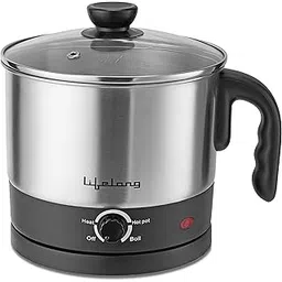 Lifelong Multifunction Cooker/Kettle 1.5 litres (Best for Boiling Milk, Eggs, Soup and Maggi/Noodles), Silver, 1.5 liters (LLMC01), Stainless Steel, 600 Watt-picture-15