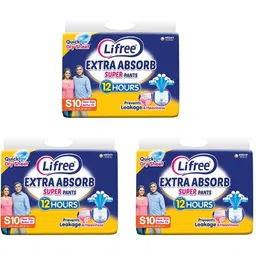 Extra Absorb Super Pants - Small (10 Pieces) - (Pack of 3) Adult Diapers - S-image-2