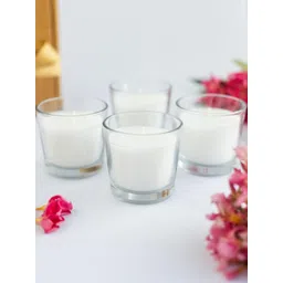 LIGHT JEWELS Off White Jar Candle - Pack Of 4-picture-39