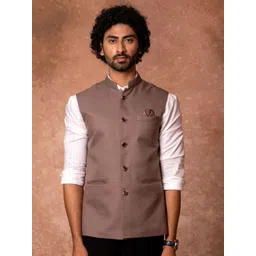 Lightpole Men Mandarin Collar Nehru Jackets-picture-21