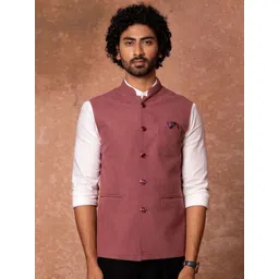 Lightpole Men Mandarin Collar Nehru Jackets-picture-10