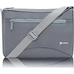 Lightweight Unisex Grey Messenger Sling Bag – Adjustable Strap, Front Zipper | Travel, College & Office-picture-26