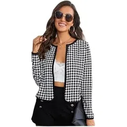 lihana Trendy Multicolor Full Sleeve Cotton Blend Shrug for Women - Stylish Layering Jacket-picture-32