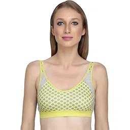 Cotton Women Sports Bra - Full Coverage Non Padded Non Wired Push Up Soft Cup for Dress Saree T-Shirt for Gym Running Daily and Casual Everyday Use-image-45