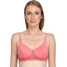 Liigne Full Coverage Lightly Padded Non-Wired Lace Everyday Bra All Day Comfort-image-47