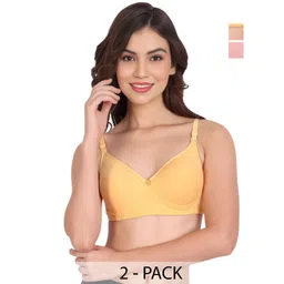 Liigne Pack Of 2 Lightly Padded Non-Wired Full Coverage Bra-picture-30