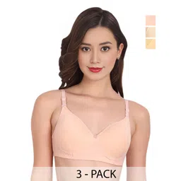Liigne Pack Of 3 Full Coverage Non Padded Everyday Bra-picture-26