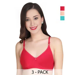 Liigne Pack Of 3 Full Coverage Non Padded Everyday Bra-picture-33