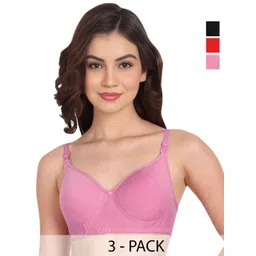 Liigne Women Full Coverage Lightly Padded Pack of 3 Bra-picture-37