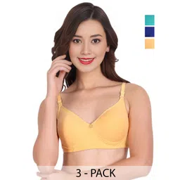 Liigne Women Full Coverage Pack of 3 Bra-picture-32