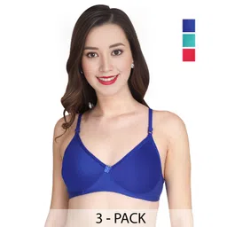 Liigne Women Full Coverage Pack of 3 Bra-picture-30