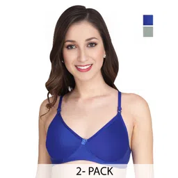Liigne Women Pack Of 2 Full Coverage Lightly Padded T-shirt Bra-picture-35