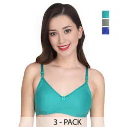 Liigne Women pack of 3 Bra Full Coverage-picture-24