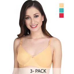 Liigne Women Pack Of 3 Full Coverage Padded Bra-picture-37