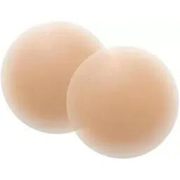 lijie Nipple Covers 1 Pairs Reusable Adhesive Invisible Pasties Beige Silicone Cover for Dress (1 Pair)-picture-53