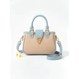 LIKE STYLE Colourblocked PU Structured Handheld Bag-picture-25