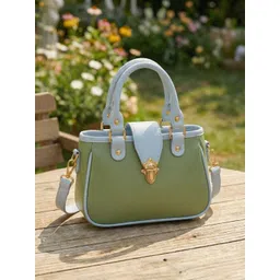 LIKE STYLE Textured PU Structured Handheld Bag-picture-18