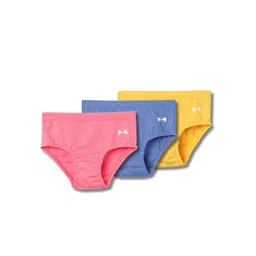 lil berry Girls Pack Of 3 Printed Cotton Basic Briefs-picture-46
