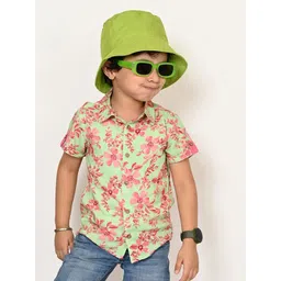 LIL DRAMA Boys Classic Floral Opaque Printed Casual Shirt-picture-34