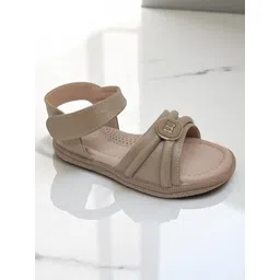 Lil Lollipop Girls Applique Detail Open Toe Flats-picture-20