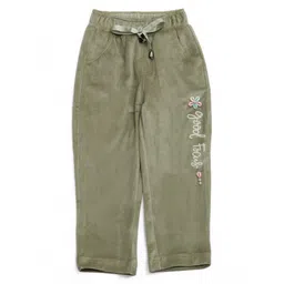 Lil Lollipop Good Focus Text Glitter Printed Pajama - Green-picture-14