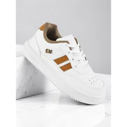 Lil Lollipop Kids Striped Lace-Ups Round Toe Sneakers-picture-18