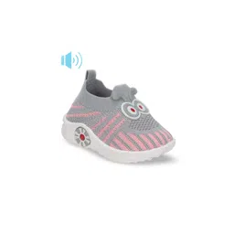 Lil Lollipop Kids Woven Design Musical Slip-On Sneakers-picture-39