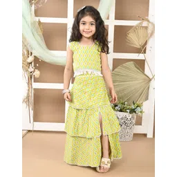 LIL PITAARA Girls Printed Ready to Wear Lehenga &-picture-36