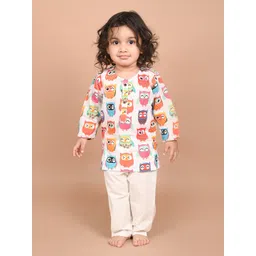 LIL PITAARA Kids Graphic Printed Pure Cotton Night suit-picture-25