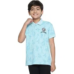 Lil Tomatoes Boys Marvel Cotton Polo T-Shirt-picture-12