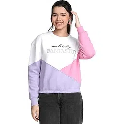 Li'l Tomatoes Girls Lil Tomatoes Girls Regular Fit Printed Round Neck Cotton Fleece Sweatshirt Neongreen-picture-39