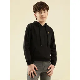 Lil Tomatoes Boys Black Solid Solid Sweatshirt-picture-45
